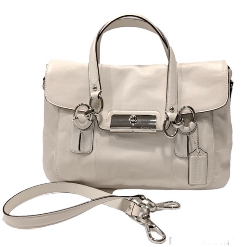 Coach Kristen Satchel Bag Classic Quiet Luxury Timeless Design Bone